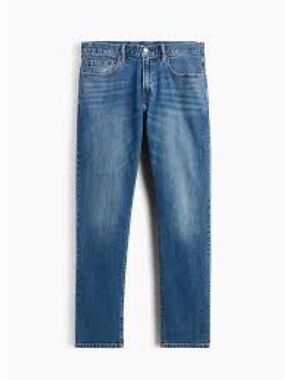 GAP Men's Straight Fit Blue Denim Jeans